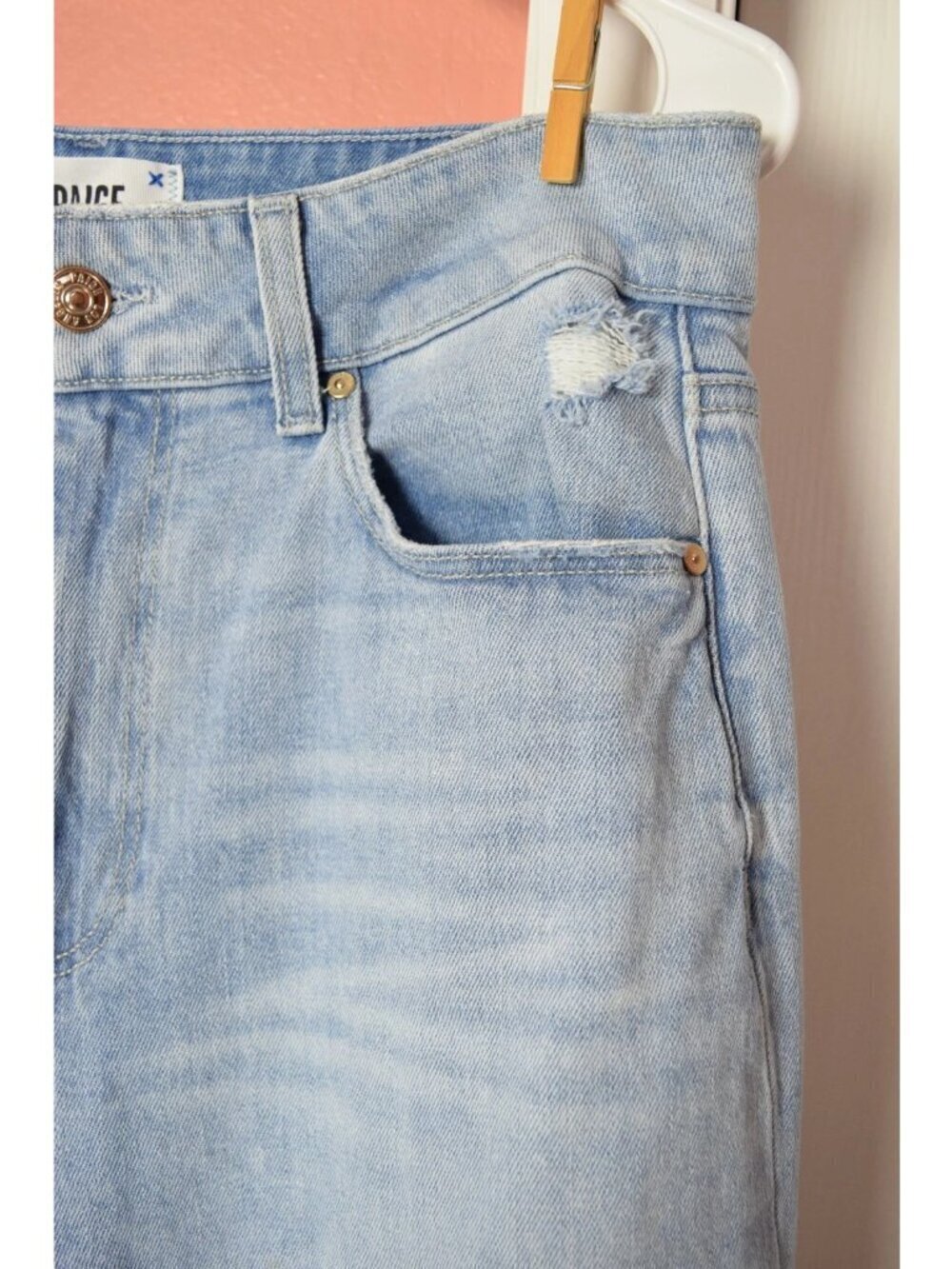 PAIGE SASHA HIGH WAIST WIDE LEG JEANS - MAEVE DESTRUCTED - Picture 6 of 16
